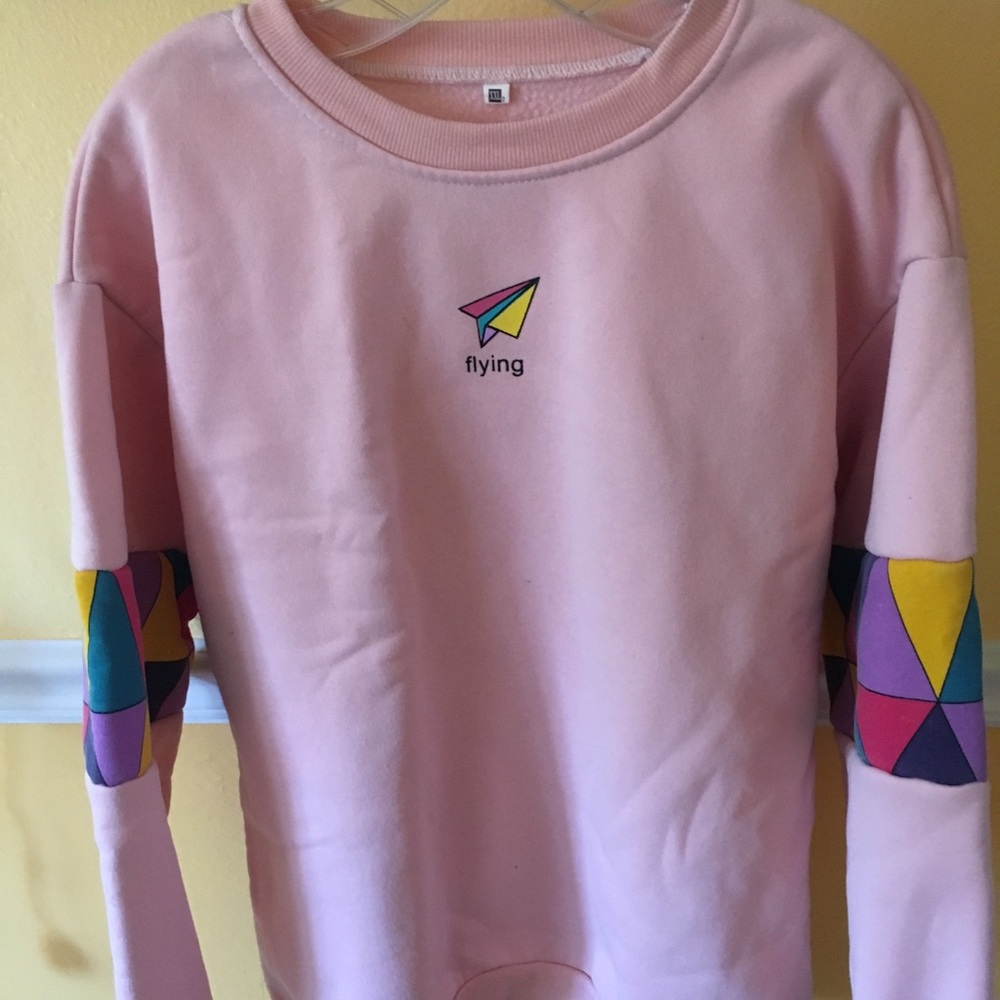 Pink sweater shirt